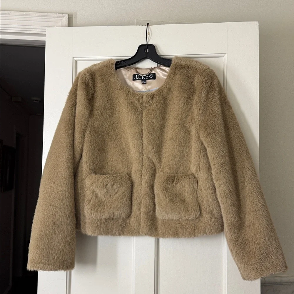 J.Crew Faux-fur lady jacket CP691